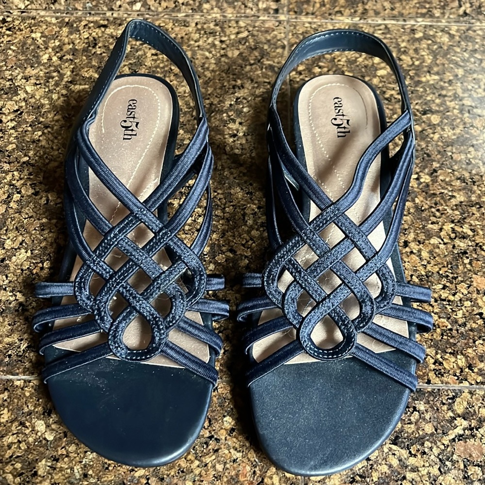East 5th Navy Blue Sandals